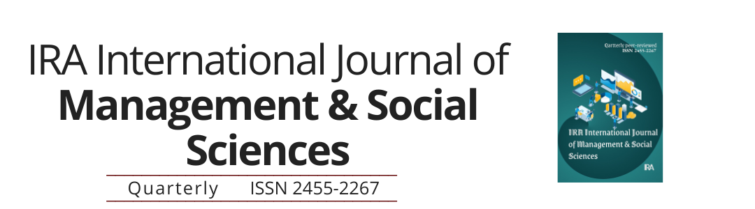 IRA-International Journal of Management & Social Sciences (ISSN 2455-2267)